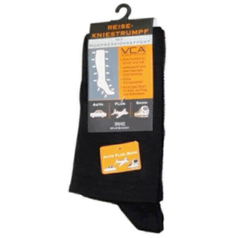VCA Textil Reisekniestr�mpfe mit Kompressionseffekt Socken