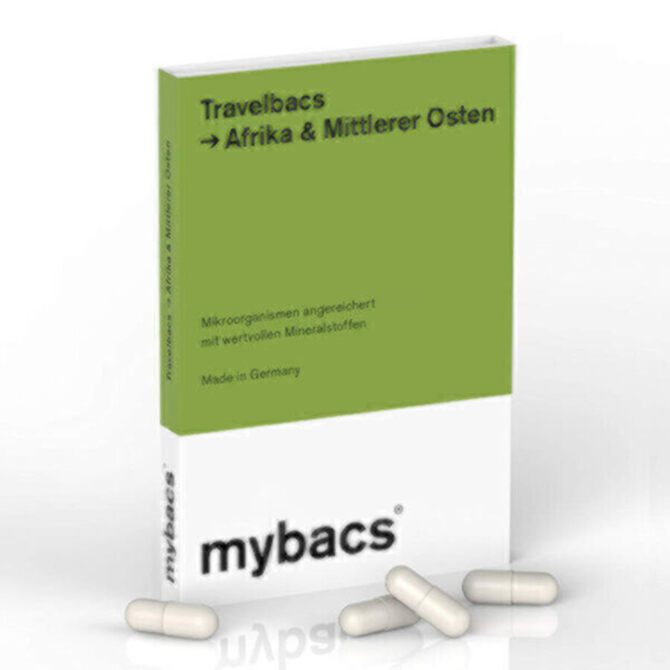mybacs Travelbacs - Reisedurchfall vorbeugen