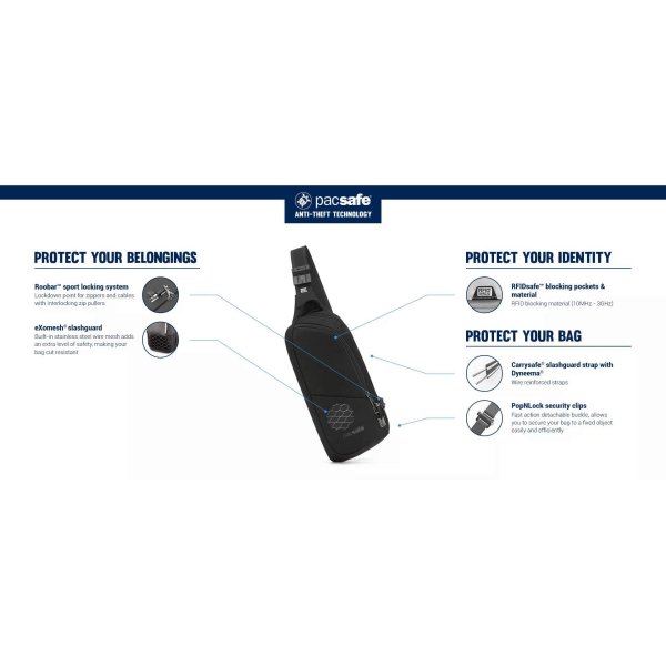 Anti-Diebstahl Action Sling Umhngetasche