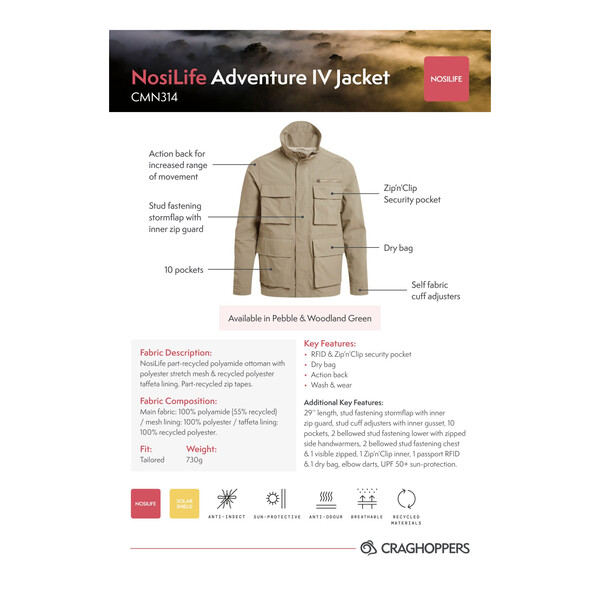Adventure Jacke mit Insektenschutz