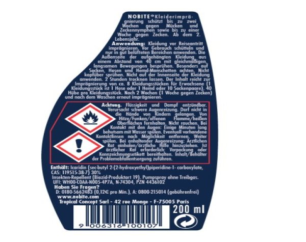 Nobite Kleidung Spray 