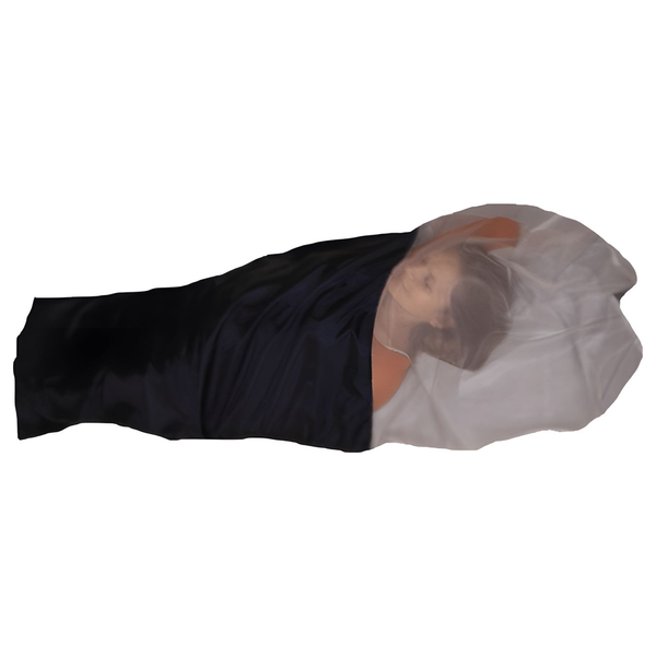 Schlafsack mit integriertem Moskitonetz