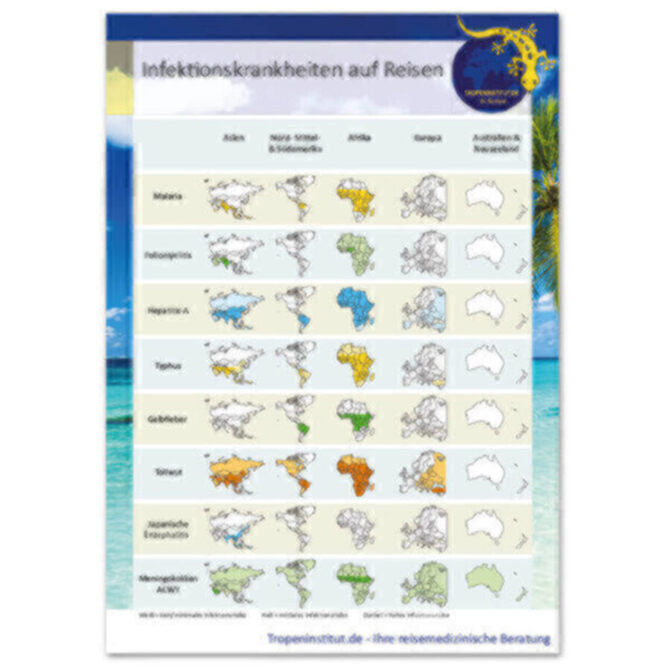 Tropenfit Flyer: Infektionskrankheiten auf Reisen