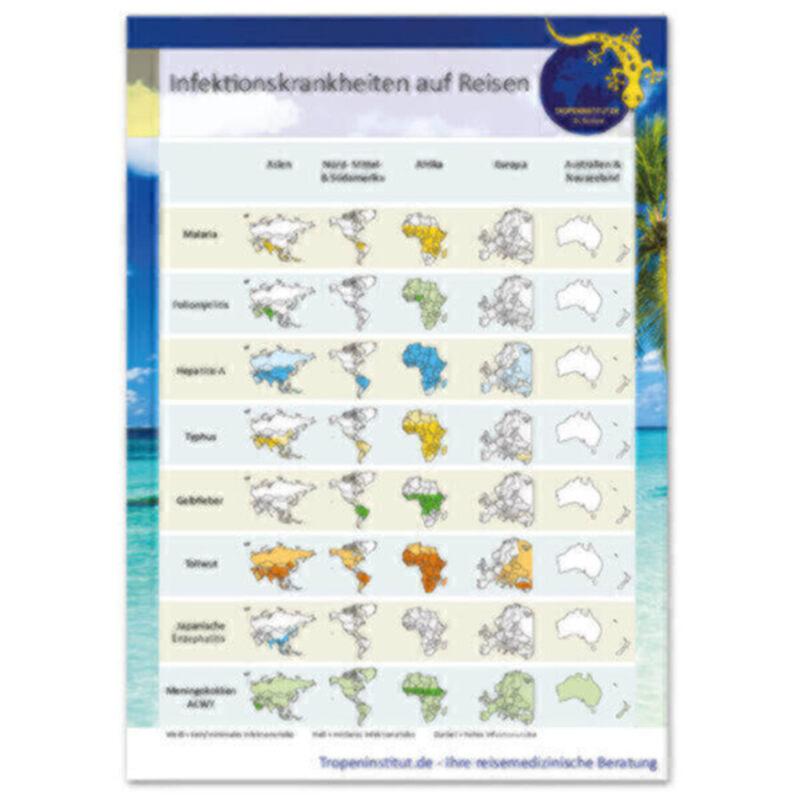 Tropenfit Flyer: Infektionskrankheiten auf Reisen 